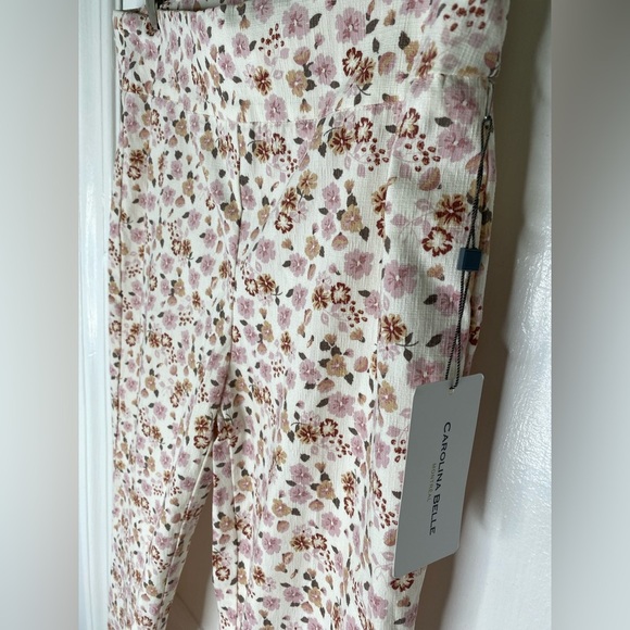 Carolina Belle Montreal NWT Floral Print Pants - Picture 2 of 5